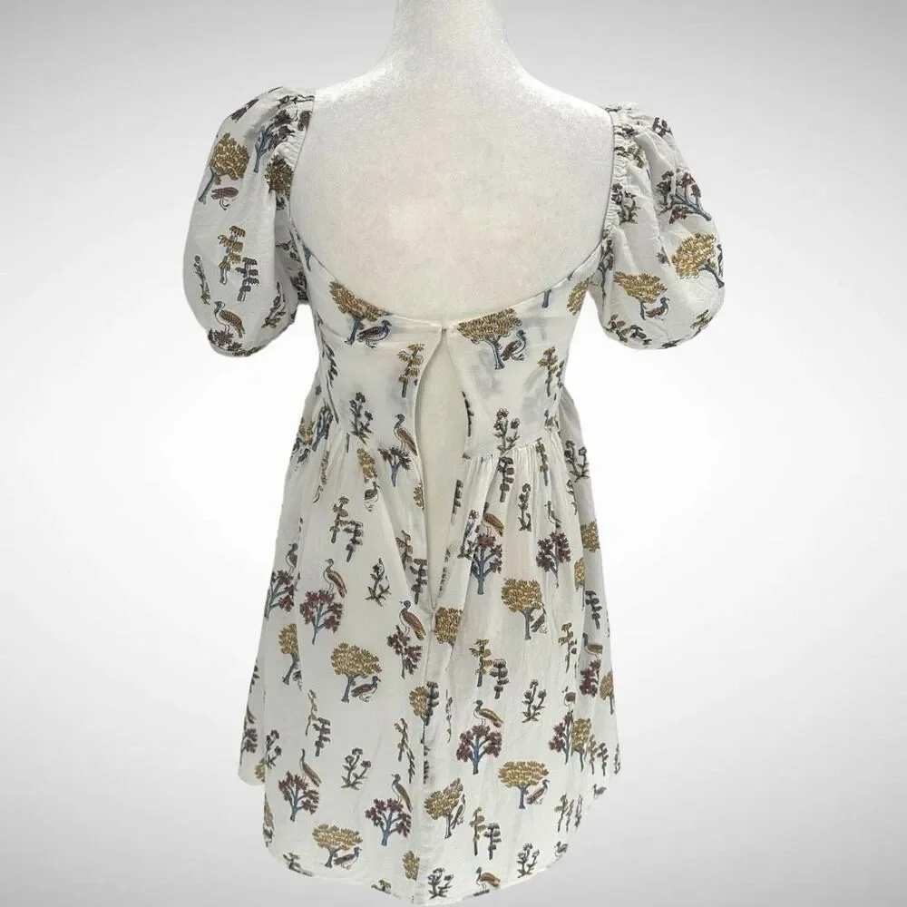 Ciao Lucia Diana Meadow Block Floral Print Mini Dress Size Small Cottage Boho - Picture 7 of 10